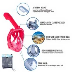 Basic Full Face Snorkeling Mask -Sports - water sports equipment aquaneos basic full face snorkeling mask 3