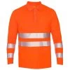 UV High Visible Polo Shirt Long Sleeves Kl.2 Man