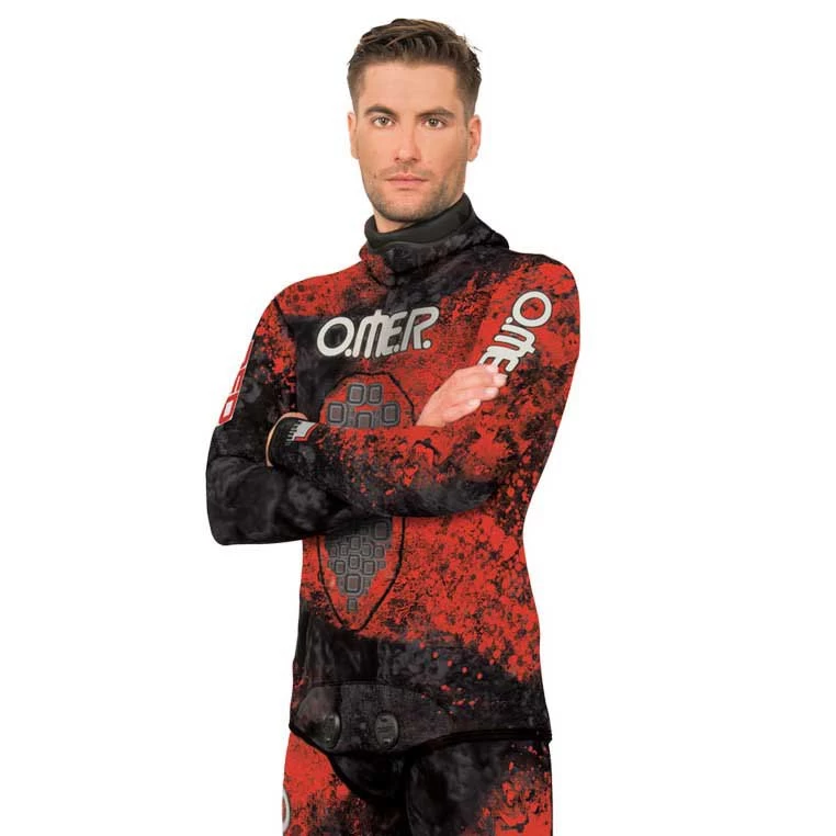 OMER Red Stone Spearfishing Jacket 3 Mm 1 OMER Red Stone Spearfishing Jacket 3 Mm